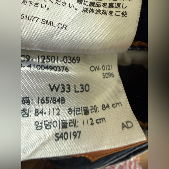 Levis 501 Premium Jeans Womens 33x29 Medium Wash Original Fit Button Fly 'Big E' - Picture 8 of 12